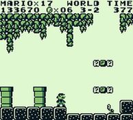 une photo d'Ã©cran de Super Mario Land sur Nintendo Game Boy